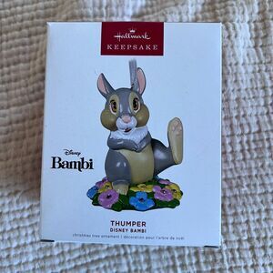 Hallmark Keepsake Ornament Disney‎ Bambi Thumper Metal Rabbit Bunny 2022 New Box